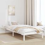 vidaXL Bedframe met nachttafels Wit 80 x 200 cm Wit, Verzenden, Nieuw, Wit, Hout