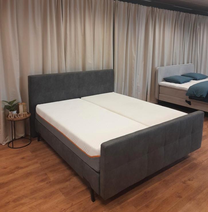 Showmodel Boxspring Vlak | 160x200 | Tempur Elite Matrassen, Huis en Inrichting, Slaapkamer | Boxsprings, 160 cm, 200 cm, Overige kleuren