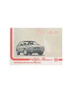 1989 ALFA ROMEO 75 INSTRUCTIEBOEKJE NEDERLANDS, Auto diversen, Handleidingen en Instructieboekjes