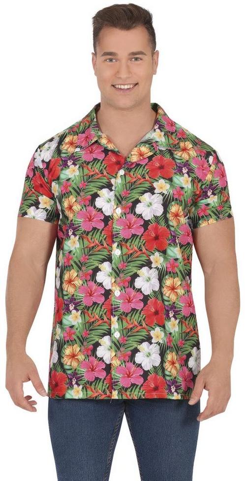 Hawaii Blouse Heren Bloemen, Kinderen en Baby's, Carnavalskleding en Verkleedspullen, Nieuw, Verzenden