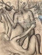 Bruno Innocenti (1906-1986) - Adamo ed Eva con il serpente ,