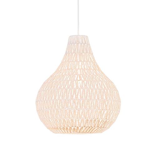 Scandinavische hanglamp wit 45 cm - Lina Drop, Huis en Inrichting, Lampen | Hanglampen, Nieuw, Overige materialen, 75 cm of meer