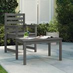 vidaXL Tuintafel 82,5x50,5x45 cm massief grenenhout grijs, Tuin en Terras, Tuintafels, Verzenden, Nieuw