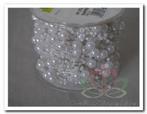 Parelketting rol 15 meter wit 3+8 mm Parelketting, Ophalen of Verzenden, Nieuw
