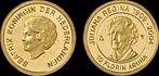 Aruba 10 florin 2004- 75 years of Juliana proof goud, Verzenden