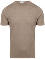 Profuomo T-Shirt Knitted Taupe maat L Heren, Maat 52/54 (L), Overige kleuren, Verzenden, Nieuw