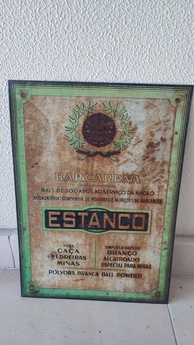 Plaque - Tabakswinkel buskruitfabriek., Antiek en Kunst, Antiek | Wandborden en Tegels