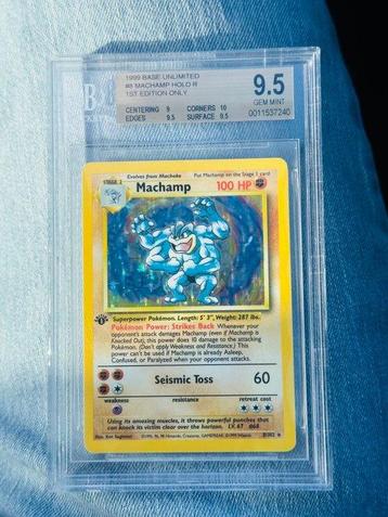 Pokémon - 1 Graded card - Machamp 1st edition - BGS 9.5 beschikbaar voor biedingen