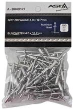 Popnagel Set 100 Delig - Popnagels 4.0x12.7mm - Aluminium Bl, Ophalen of Verzenden, Nieuw