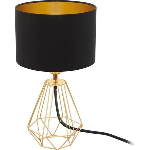 EGLO Carlton 2 Tafellamp - 1 Lichts - Ø 16,5 cm - Zwart/Goud, Huis en Inrichting, Lampen | Overige, Zo goed als nieuw, Ophalen of Verzenden