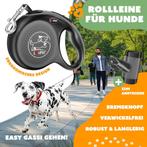 Lovpet® Hondenriem - Rollijn - 3 meter - Antislip - Grijs, Dieren en Toebehoren, Verzenden, Nieuw