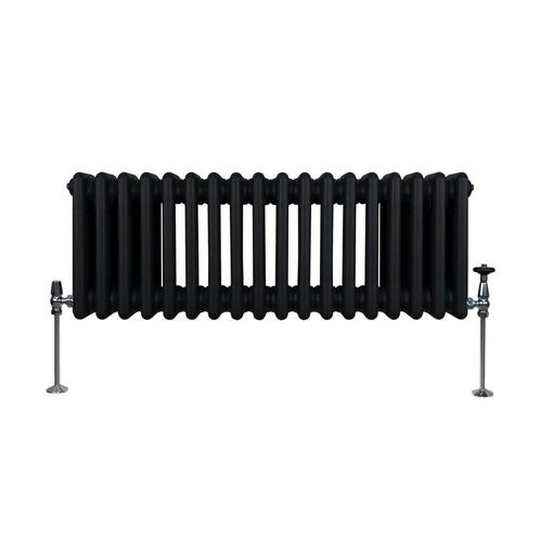 Traditionele 3 Kolom Radiator - 300 x 832mm - Zwart, Doe-het-zelf en Verbouw, Verwarming en Radiatoren, Verzenden