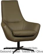 Crème leren moderne draaistoels - Toledo Leer Polar (crème, Nieuw, Ophalen of Verzenden, 75 tot 100 cm, Leer