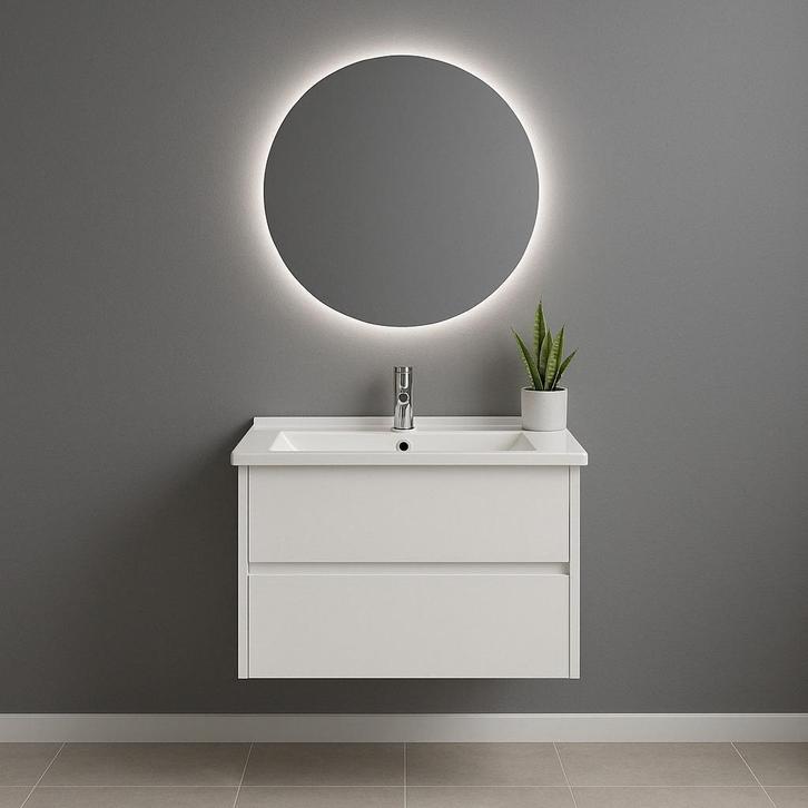 Badkamermeubel 60 cm €249 NIEUW Compleet Verzenden mogelijk, Huis en Inrichting, Badkamer | Badkamermeubels, 50 tot 100 cm, 25 tot 50 cm