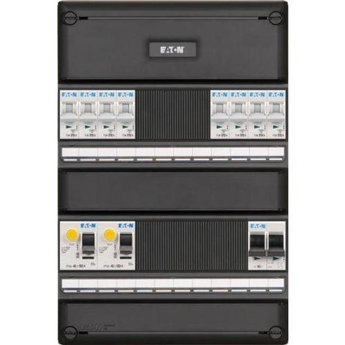 Eaton groepenkast 1-fase, 8 groepen, 2 aardlekschakelaars, 1, Doe-het-zelf en Verbouw, Elektra en Kabels, Nieuw, Ophalen of Verzenden