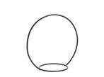 Frame metalen ring met +/- 40 cm zwart hanging circle with, Ophalen of Verzenden, Nieuw