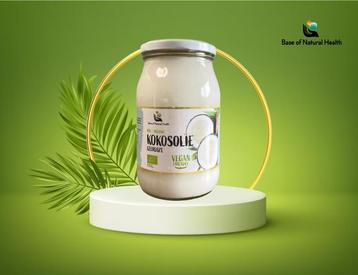 Base Of Natural Health - Ongeparfumeerde kokosolie 900 ml