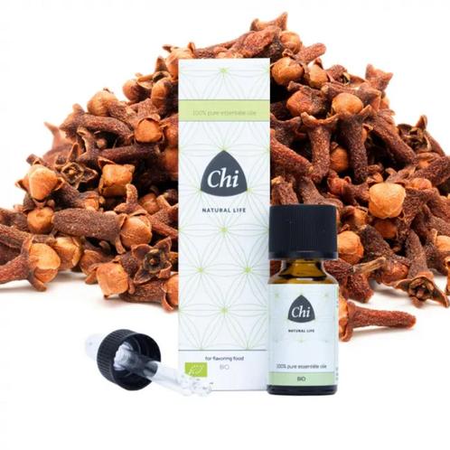 Bio Kruidnagel etherische olie - 10 ml - Chi Natural Life, Sport en Fitness, Gezondheidsproducten en Wellness, Nieuw
