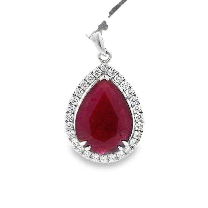 Zonder Minimumprijs - Hanger - 18 karaat Witgoud - 4.70ct., Sieraden, Tassen en Uiterlijk, Antieke sieraden