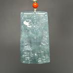 Guanyin Amulet Pendant - Gecertificeerde Jadeiet (A-jade) -, Antiek en Kunst