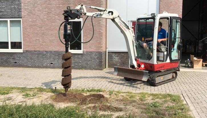 Digga Grondboor voor Minigraver van 750 KG tot 2 TON, Zakelijke goederen, Machines en Bouw | Kranen en Graafmachines, Graafmachine