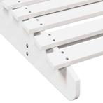 vidaXL Ligbed 205x70x31,5cm van massief grenenhout - wit, Ophalen of Verzenden, Nieuw