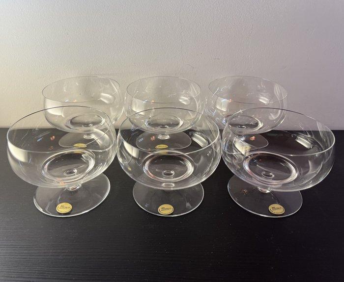 Moser & Söhne - Dessertservies (6) - Kristal - macedonia -, Antiek en Kunst, Antiek | Meubels | Tafels