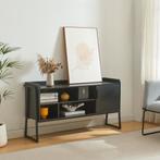 TV meubel Storfjord 120x33,5x63 cm zwart [en.casa], Huis en Inrichting, Kasten | Televisiemeubels, Verzenden, Nieuw