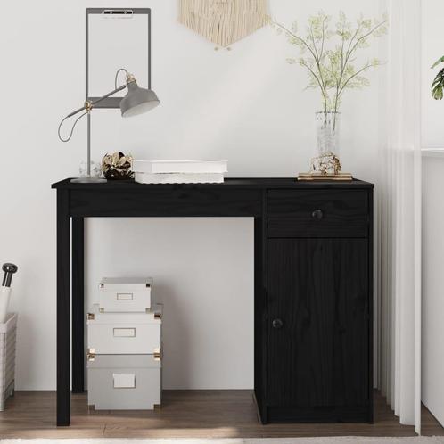 Bureau Zwart Grenen 100cm | Retourdeal | 42% Korting, Huis en Inrichting, Bureaus, Nieuw, Bureau, Ophalen of Verzenden