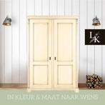 Landelijk klassieke kast, kledingkast, tweedeurskast legkast, Huis en Inrichting, Kasten | Kledingkasten, 100 tot 150 cm, 200 cm of meer