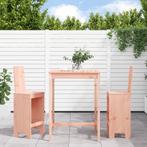 vidaXL 3-delige Tuinbarset massief douglashout, Tuin en Terras, Verzenden, Nieuw, 3 zitplaatsen