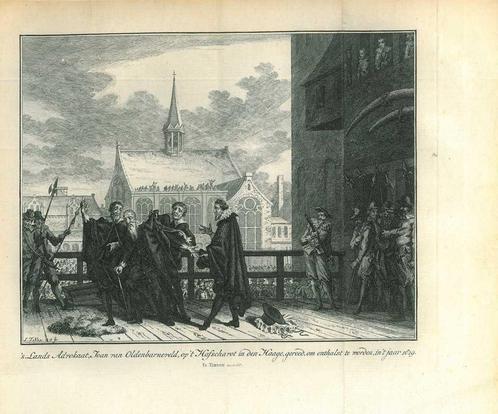 Historische prent van The Hague, Antiek en Kunst, Kunst | Etsen en Gravures