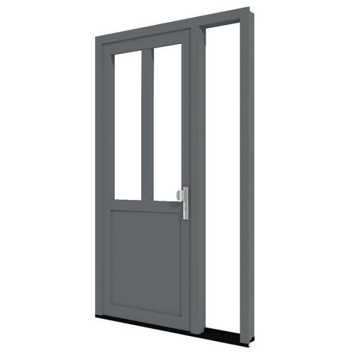 Aluminium voordeur TA03 met zijlicht rechts (binnendraaiend), Doe-het-zelf en Verbouw, Kozijnen en Schuifpuien, Inclusief glas