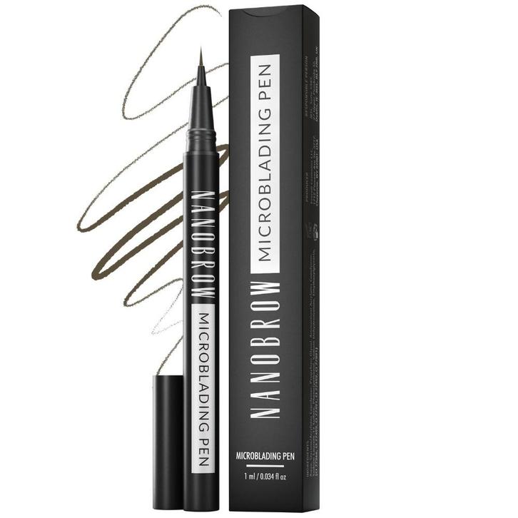 Nanobrow Microblading Pen Dark Brown - 1ml, Sieraden, Tassen en Uiterlijk, Uiterlijk | Cosmetica en Make-up, Ogen, Make-up, Nieuw