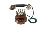 LM Ericsson - Analoge telefoon - Hout en vernickeld messing