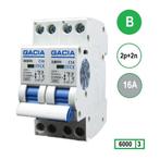 Gacia installatieautomaat Kookgroep 2P+2N B16 6KA -, Ophalen of Verzenden, Nieuw