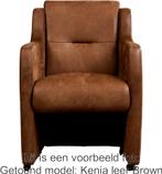 Zwarte leren eetkamerfauteuil |  zwart leer | NIEUW, Overige kleuren, Nieuw, Leer, Ophalen of Verzenden