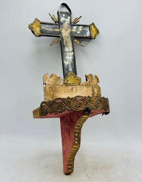 Antiek Altaar - Hout, Messing - 1750-1800, Antiek en Kunst, Kunst | Niet-Westerse kunst