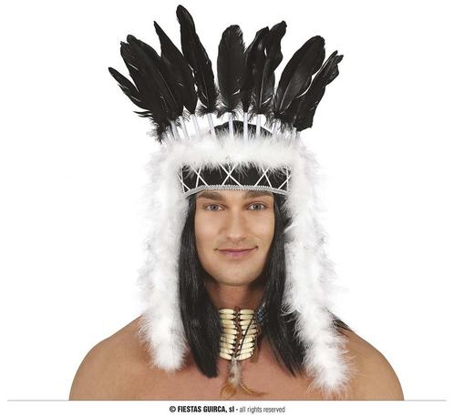 Indian Chief Hoofdtooi Pluim Veren, Kleding | Heren, Carnavalskleding en Feestkleding, Nieuw, Ophalen of Verzenden