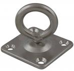 Rvs Oogplaten 40mm met draaibare wartel, Verzenden, Nieuw