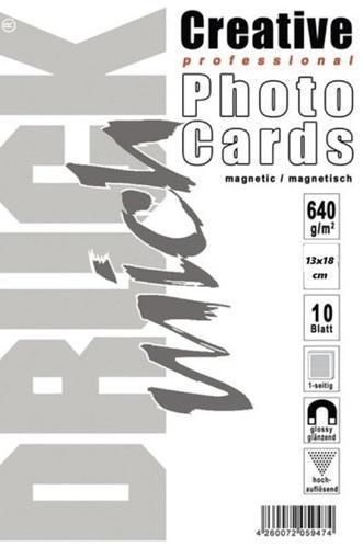 Magnetisch Fotopapier, 13x18 cm, v.a. € 6,99 (10 vel !!)