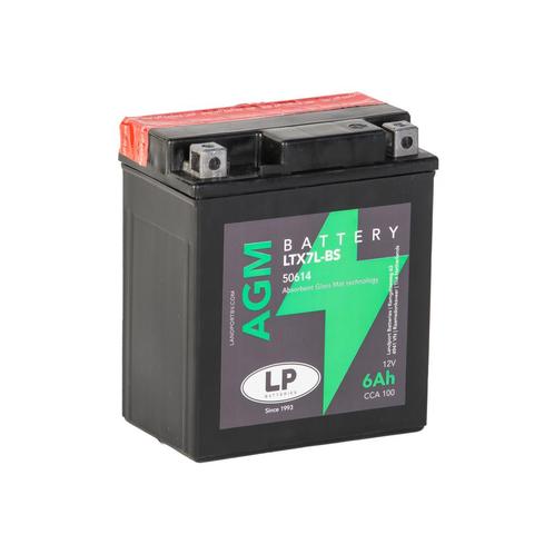 Landport (LP) LTX7L-BS 12 volt 6,0 ah AGM motor accu (50614, Motoren, Onderdelen | Overige, Nieuw, Ophalen of Verzenden