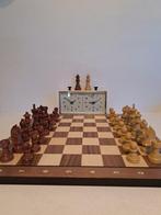 Schaakspel - Verzwaard Staunton schaakspel (4 dames) en, Antiek en Kunst