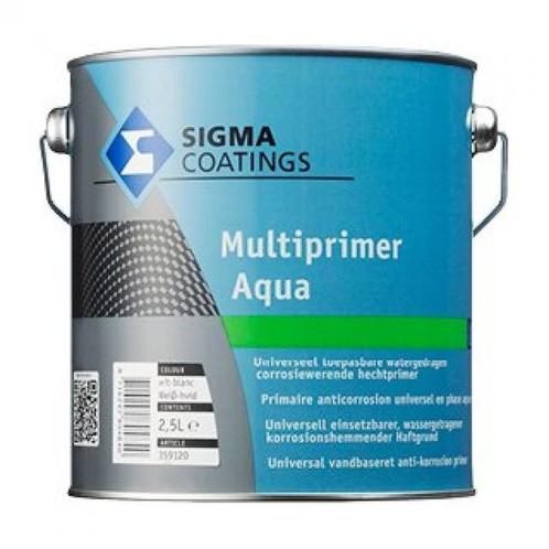 Sigma Multiprimer Aqua - Wit - 2,5 liter, Doe-het-zelf en Verbouw, Verf, Beits en Lak, Verf, Wit, Nieuw, Minder dan 5 liter, Ophalen of Verzenden