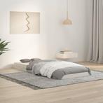 vidaXL Bedframe massief grenenhout wit 75x190 cm, Eenpersoons, Verzenden, Wit, Nieuw