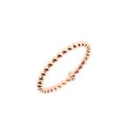Roségouden aanschuifring met bolletjes (gouden ring), Gebruikt, Overige kleuren, Ophalen of Verzenden, 17 tot 18