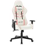 vidaXL Gamestoel kunstleer wit en roze, Verzenden, Nieuw, Roze