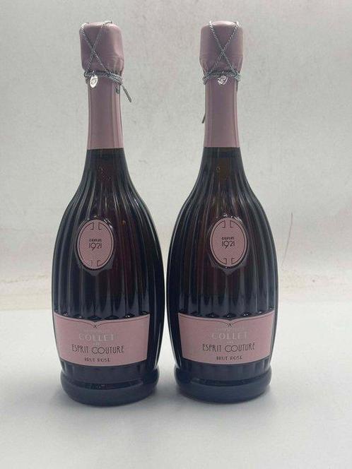 Collet, Esprit Couture Brut - Champagne Rosé - 2 Fles (0,75, Verzamelen, Wijnen