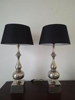 Tafellamp (2) - XL lamp - Chroom, Textiel