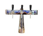 Occasion - Tapzuil 3 kraans totem chrome met verlichting, Verzenden